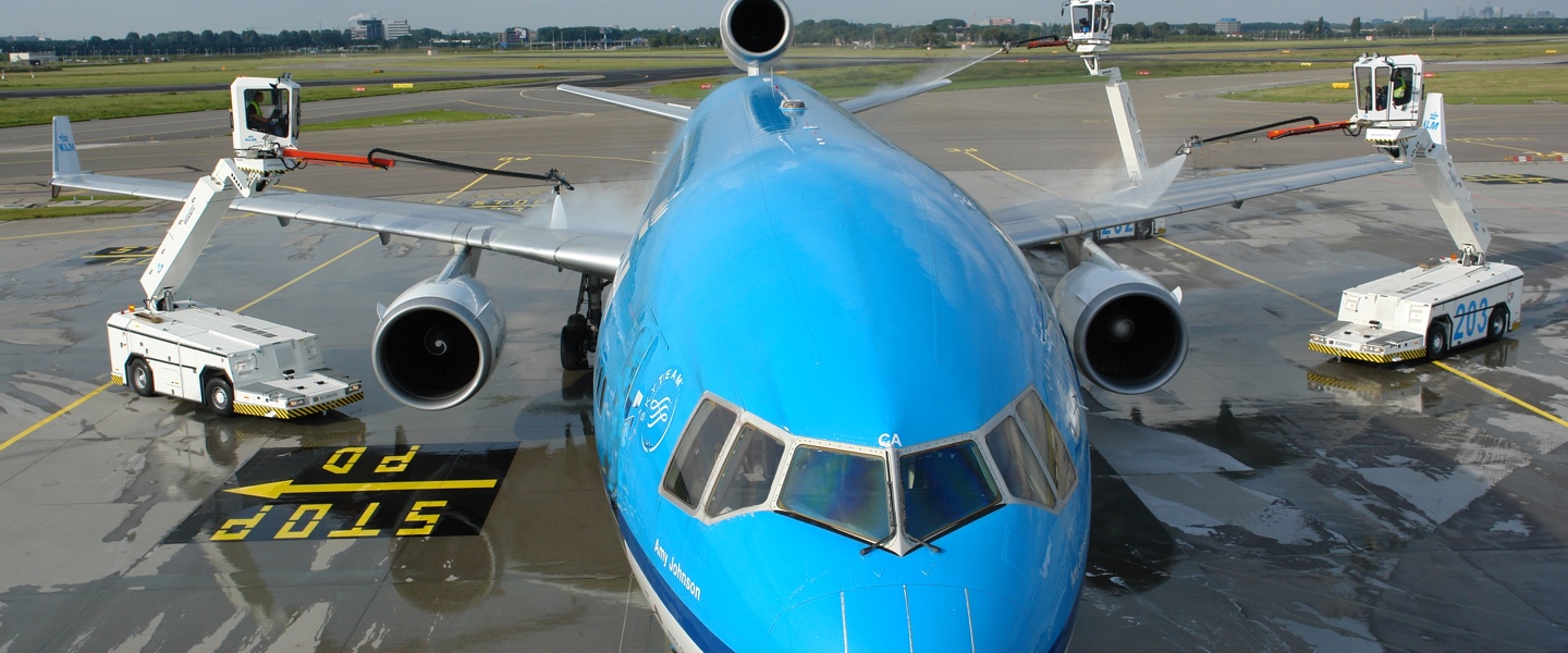 De-icing på flyplass